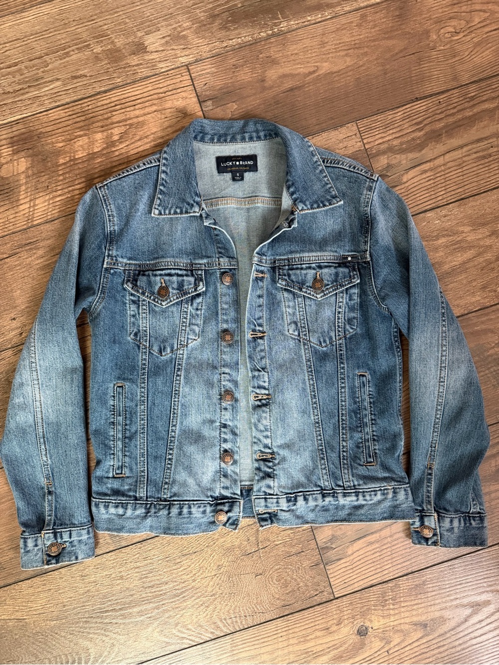 Lucky Brand Light Blue Denim Jean Jacket